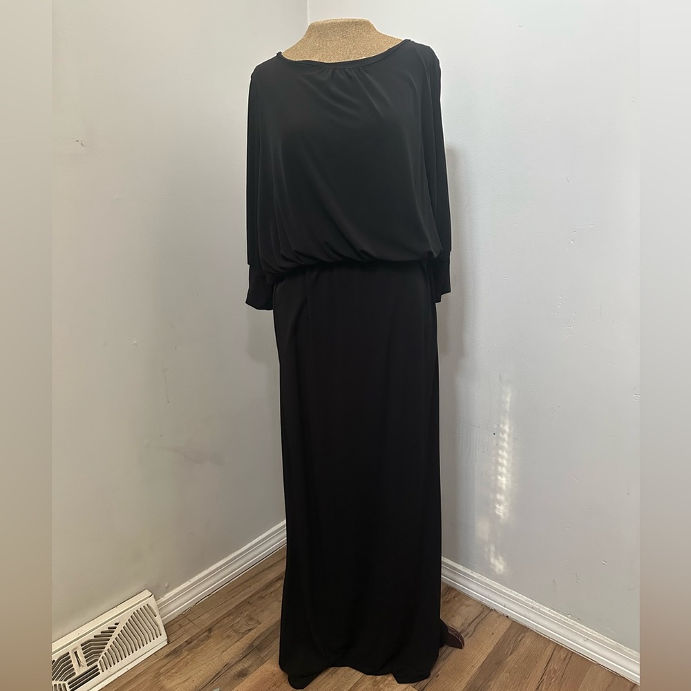 Black Stretch Maxi Dress